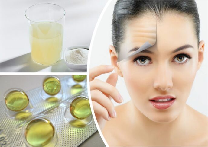 Sérum con vitaminas para rejuvenecer a pel facial