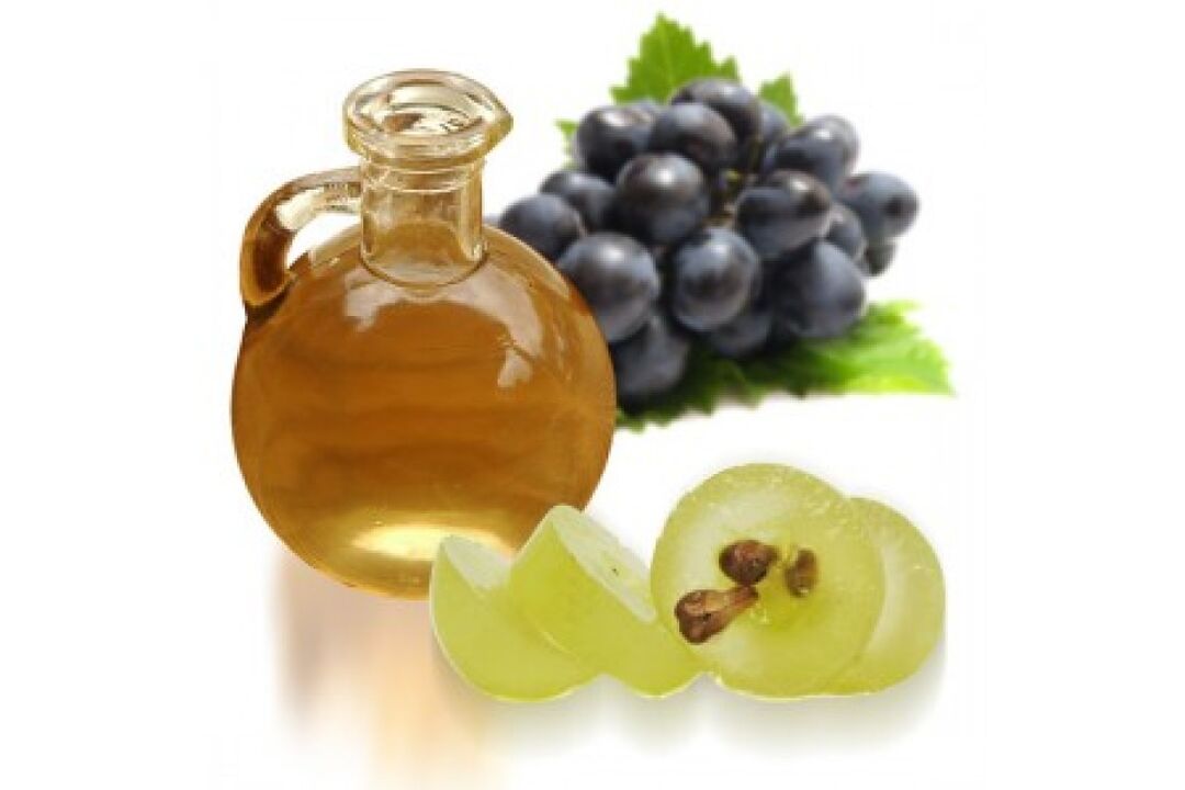 Aceite de semente de uva para o rexuvenecemento da pel